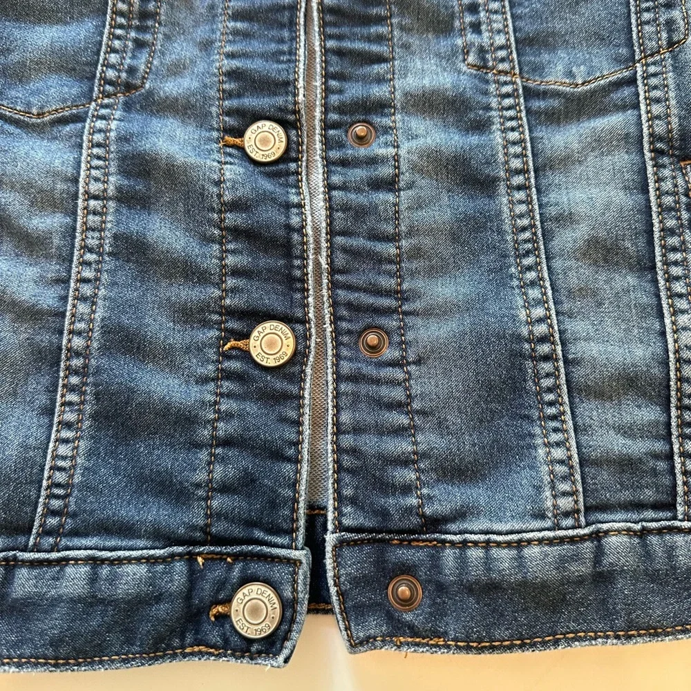 GAPKids Jean Jacket Dark Wash Denim Girls Size Large (10)